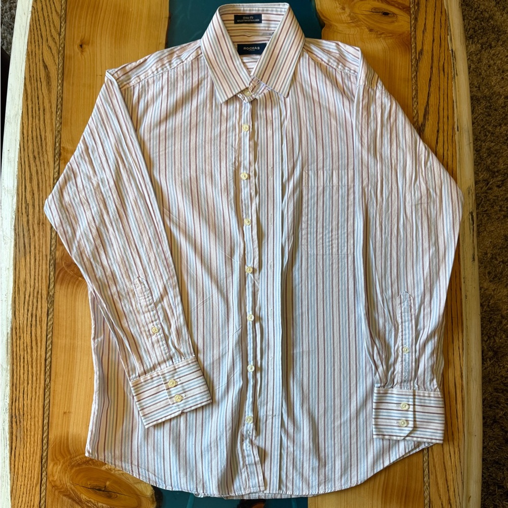 Rochas Multicolor Striped Button Down Shirt